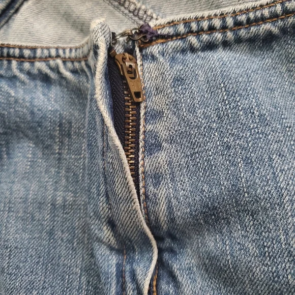 GAP Vintage Y2k-Era Blue Paneled Denim Jean Skirt, Size 2 - Picture 5 of 9